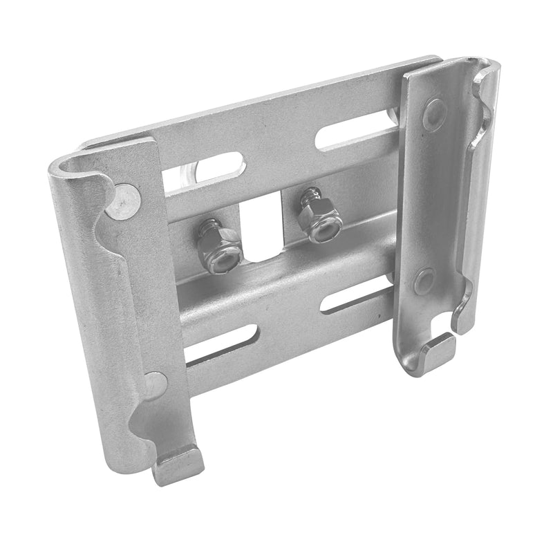 ISURE MARINE Stainless Steel Vertical Stanchion Rail Mount Anchor Bracket/Holder Rail Mount Fluke Anchor Bracket Rugged Durable High Hardness (Fits 7/8" to 1" Rails) for Boats Yachts Ships