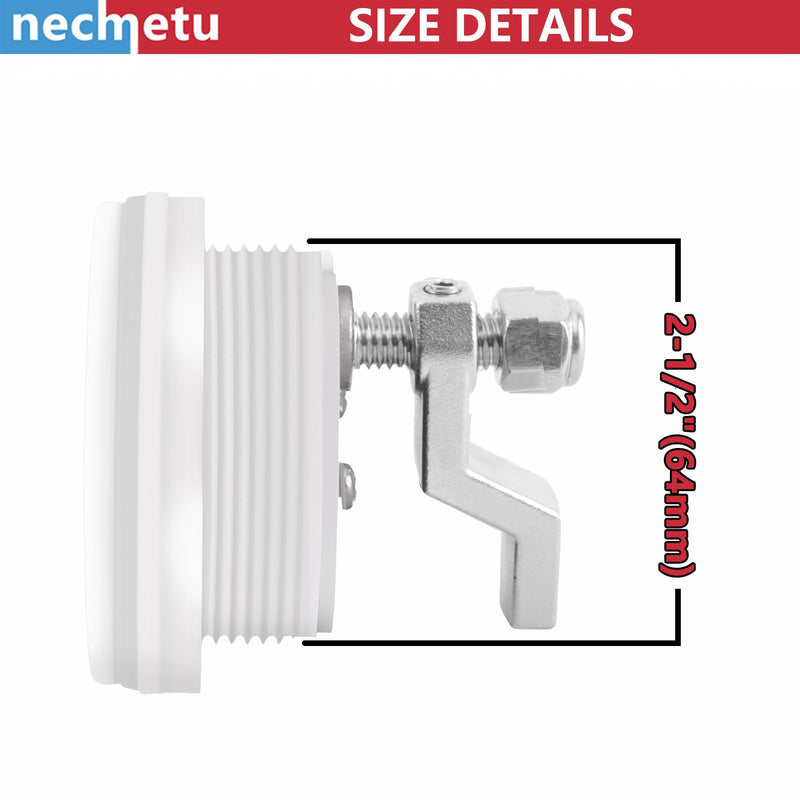 Boat Cam Latch Fits 2-1/2" Hole,Surface-Mount Locking Latch Flush Mount Latch (Non-Locking)