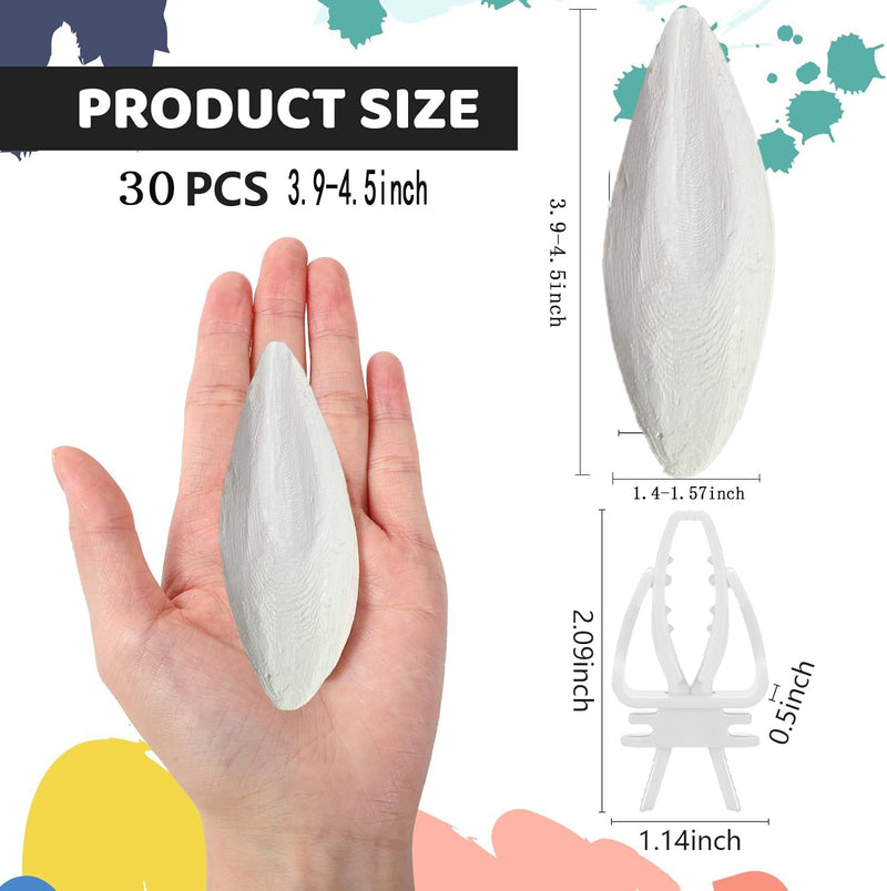 Bird Cuttlebone for Parakeets Cuttlebone for Birds - 100% Natural Cuttlefish Bone Bulk Chew Toy Bird Bites Calcium Stone for Canaries Tortoises,Snails,Reptiles,Parrots,Cockatiel 30PCS