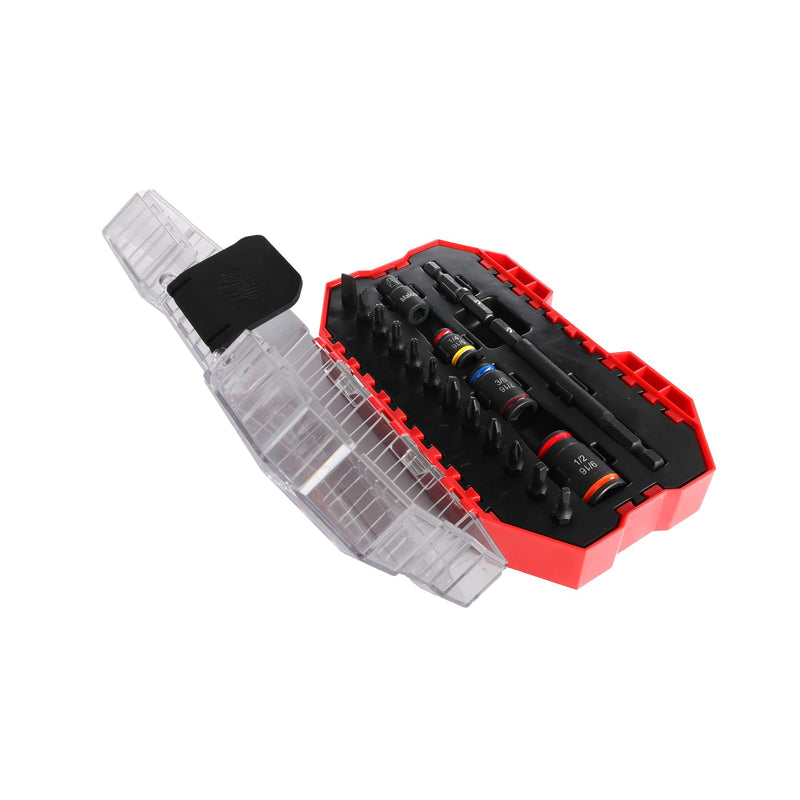 Malco KITCRB C-RHEX Socket Install Kit with Premium Case -Cleanable Reversible Hex Sizes (1/4"-9/16"), 2 Magnetic Shafts, 12 Impact-Rated Bits