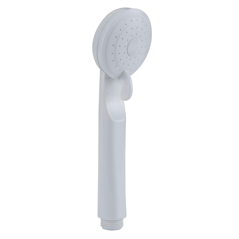 RecPro 4" RV Tub and Shower Diverter Faucet White/Smoke with Handheld Shower Head & Hose