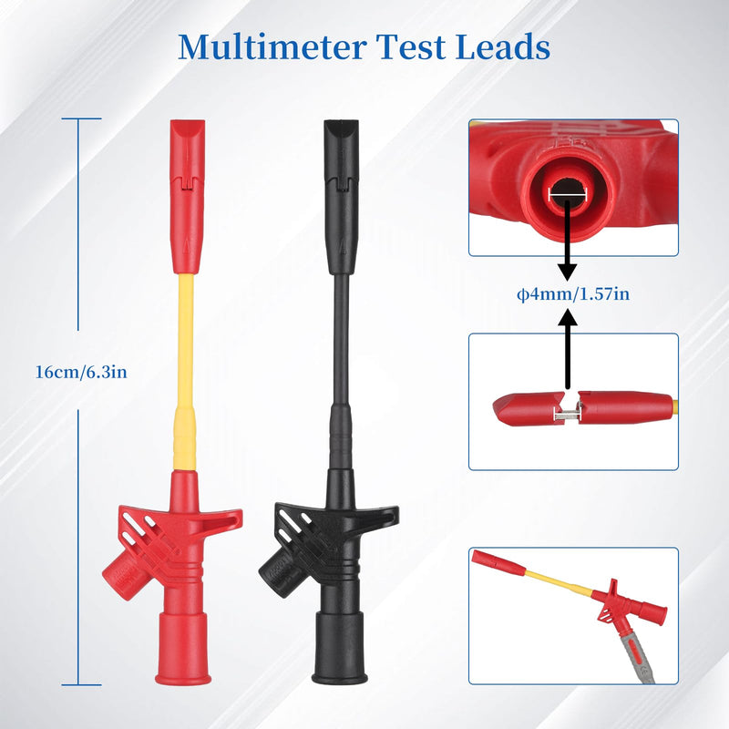 27-Piece Multimeter Test Leads Probes kit，multimeter Probes,Multimeter Leads Test Tweezers with，Alligator Clips with Wires，Volt Meter Leads Test Probes，multimeter Leads kit,2026 Spring Gifts for Men,