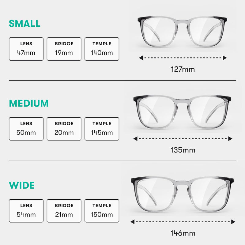 Stoggles Square Z87.1 Certified Polycarbonate Safety Glasses, Scratch & Shatter-Proof, Blue-Light & UV Blocking Lens, Top & Side Shields, Anti-Fog Dip Coated, Durable, Protective & Stylish Eyewear Medium Charcoal
