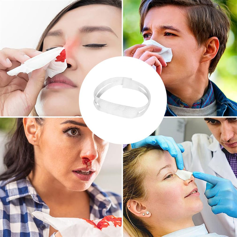 Nasal Bandage 10 PCS Elastic Nose Bandages Nose Surgery Elastic Bandage Dressing Holder Septoplasty Recovery Bandage for Nose Post Surgical Procedures