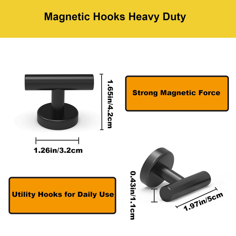 Ant Mag Magnet Hooks Heavy Duty 100lbs for Coat Hanging Strong Magnet Hangers for Metal Surface Great Organization for Cruise Cabinet Door Kitchen Room Office D32 Rounded