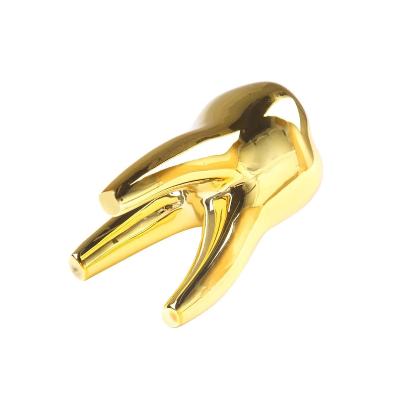 Dental Teeth Modle Handicrafts Ornaments Office Tooth Model Gift | Display Decoration Clinic Desktops ,Golden Tooth shape Golden