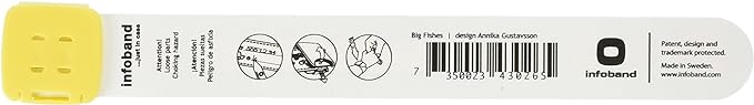 Infoband Child Safety ID Wristband-- Blue Big Fish - NewNest Australia
