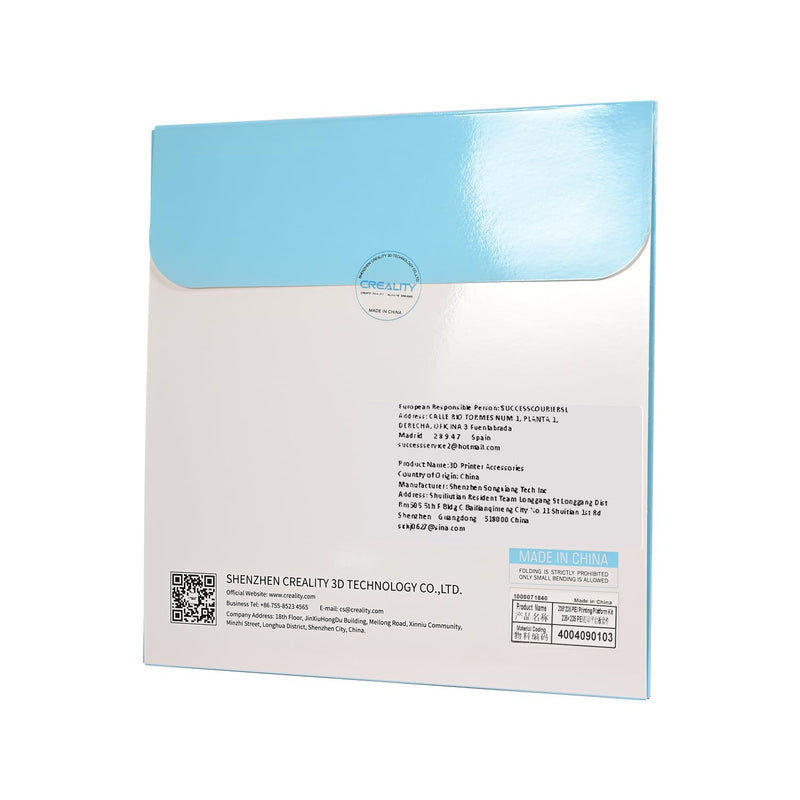 Creality K1C Smooth Build Plate PEI Sheet,235x235mm Flexible Spring Steel Plate Print Platform for Ender 3 S1/ Pro,Ender 3 Neo,Ender 3 V2 Neo,Ender 5 S1,Ender 3 V3 SE,Ender KE K1C,K1 Smooth+Soft plate