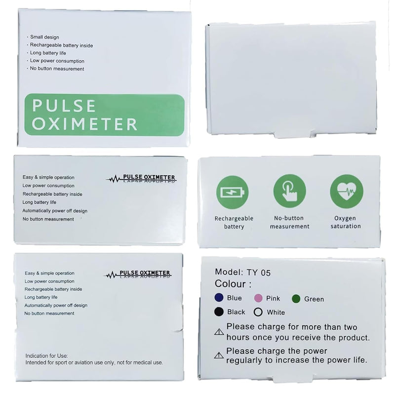 Fingertip Pulse Oximeter, 4 Data Pulse Oximeter with Respiratory, Respiration Rate Monitor, Oximeter for Sports Aviation Use Only (purple)