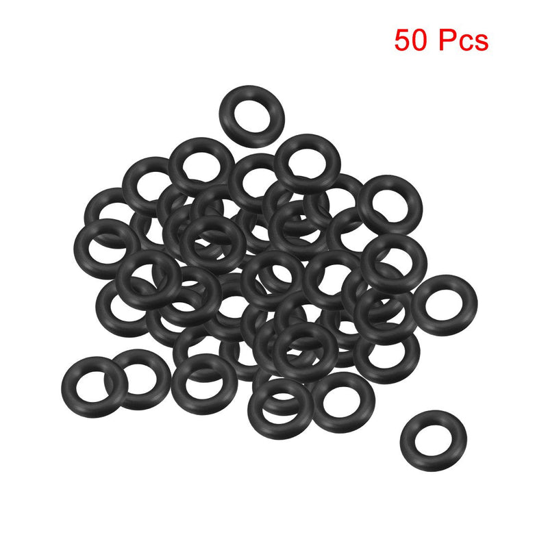 uxcell Nitrile Rubber O-Rings 15mm OD 8mm ID 3.5mm Width, Metric Sealing Gasket, Pack of 50 8mmx15mmx3.5mm