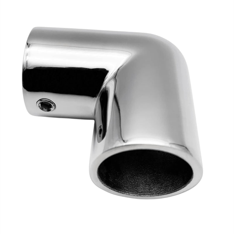 Marine 2-Way Cross Tube Pipe Connector, Heavy Dudy Stainless Steel 316 Boat Hand Rail Fitting Yacht Hand Pipe 90 Degree Elbow 1 Size:25.4mm /1"