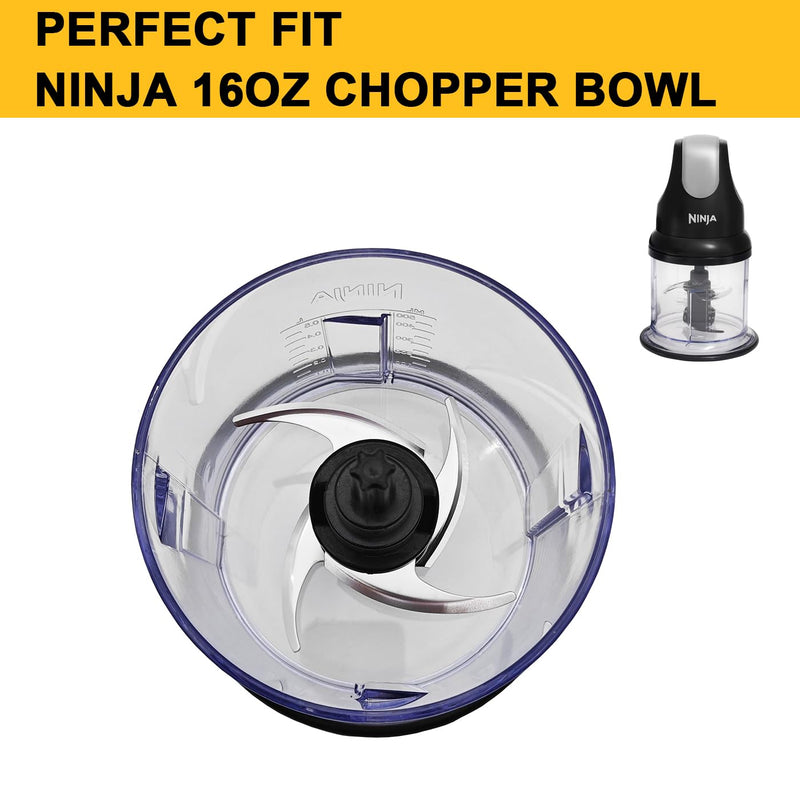for Ninja Food Chopper Express Chop Blade, Replacement Parts Compatible with Ninja NJ110GR 200-Watt 16-Ounce Bowl, for Ninja Express Chopper Blender Attachment Accessories 1 Pack blade