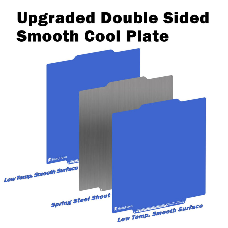 Cool Plate for Creator 5/Creator 5 Pro Cold Plate No Heating No Glue Low-Temp Printing Cold Bed Smooth Cool Build Plate Removable Printer Bed Platform for Flashforge Creator 5/Pro Cool Plate