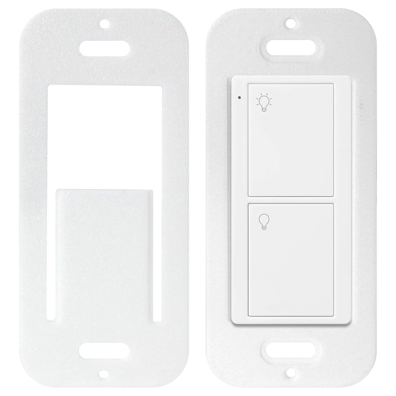 Remote Wallplate Bracket, Perfectly Compatible with Lutron Wireless Pico Remote Contro,Seamless Snap Wall Mount Bracket,Enhance Your Smart Home Experience(3-Pack,Wallplate Brackets only)