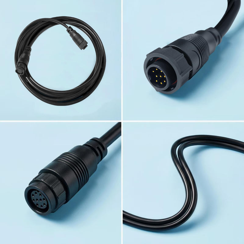 3005.6907 9-Pin Transducer Extension Cable 10ft | Compatible with Lowrance LSS-1/LSS-2, Replacement for Lowrance Part 000-00099-006
