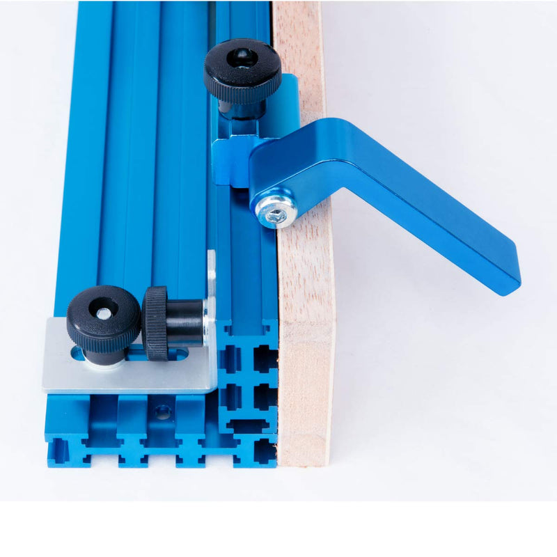 POWERTEC 3" Fence Flip Stop for Table Saw, Miter Saw, and Drill Press, T Track Accessories for Woodworking, 1PK (71367V) 3" Flip Stop