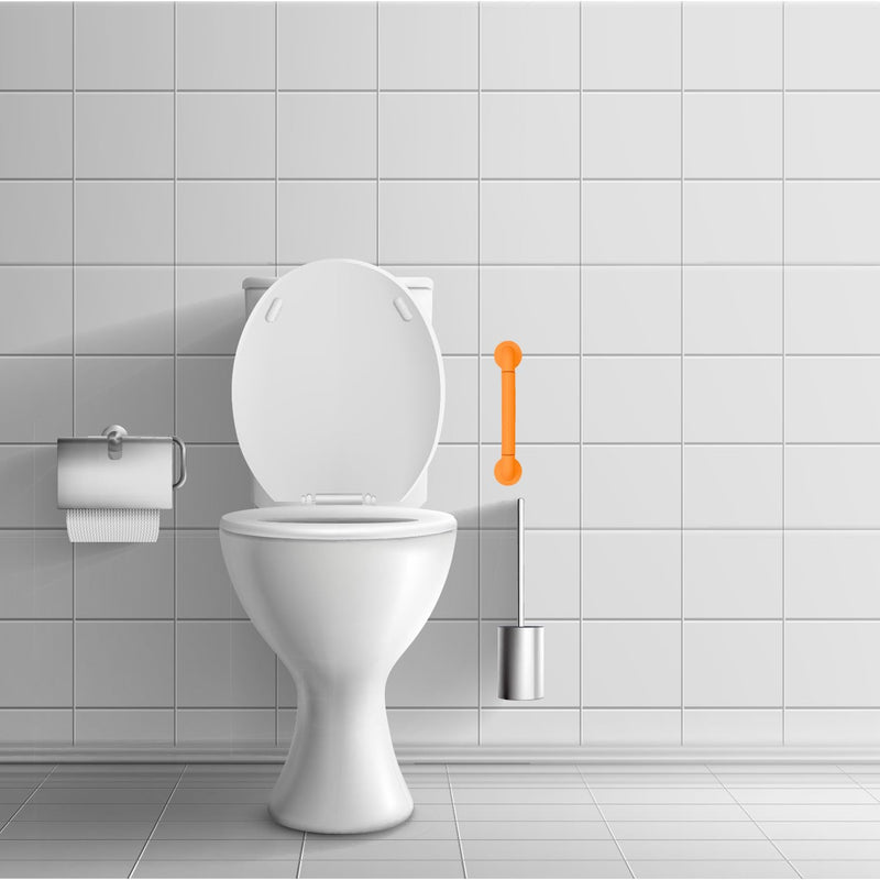 supregear Shower Grab Bar, Heavy Duty Anti-Slip Bathroom Safety Rail, Stainless Steel Support Handle for Elderly, Children, Disabilities, Ideal for Bathtub, Toilet, Kitchen, Stairway, 16 in/40 cm Yellow