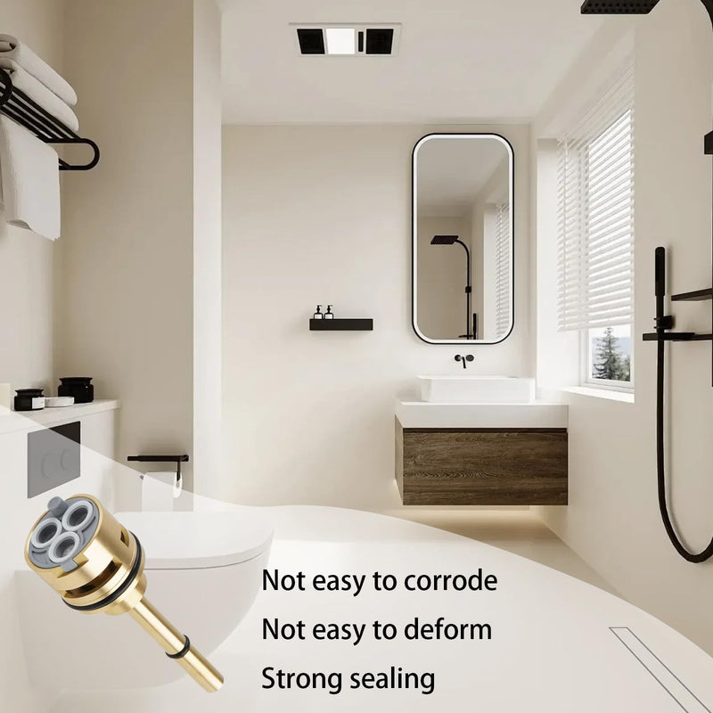 NBPLUS RP51919 6 Setting Diverter Cartridge Compatible with Delta R11000 R22000 Faucet Valve Replacement Trim Kit, 6 Way Shower Diverter Parts, No Leakage Brass