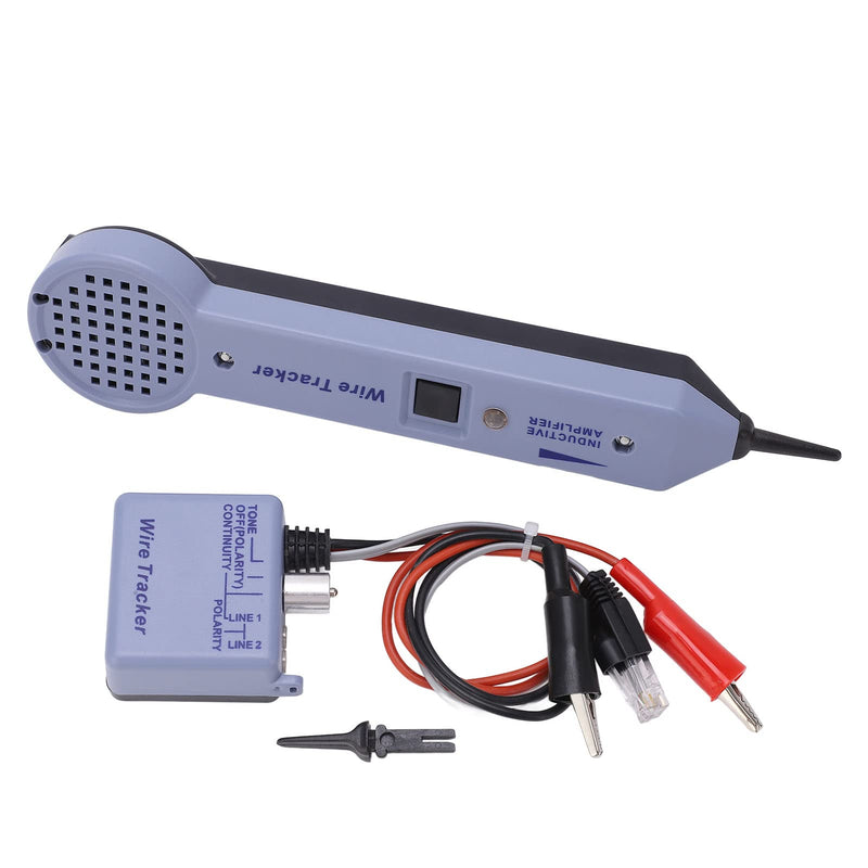 Tone and Probe Kit Network Cable Tracing Tester Kit, Audio Adjustable Wire Tracer and Circuit Tester Professional Tone Tracing Kit Induction Amplifier Cable Toner Detector