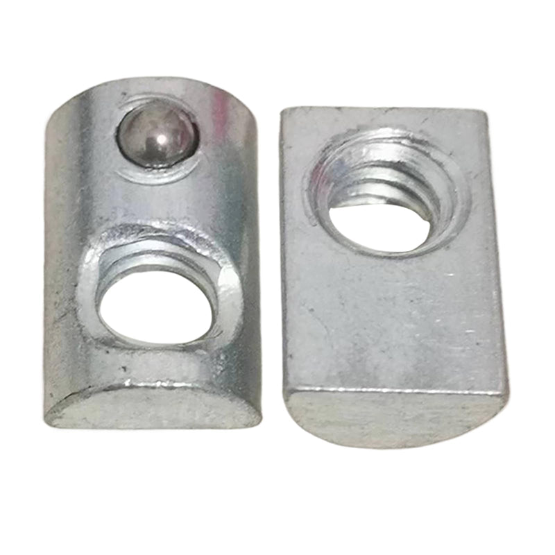 1/4-20 Steel Roll in T-nut with Ball Spring, Suitable for 1010 Series or 1.0 Inch Base Aluminum Extrusion Profile Rail (20 Packs) 20