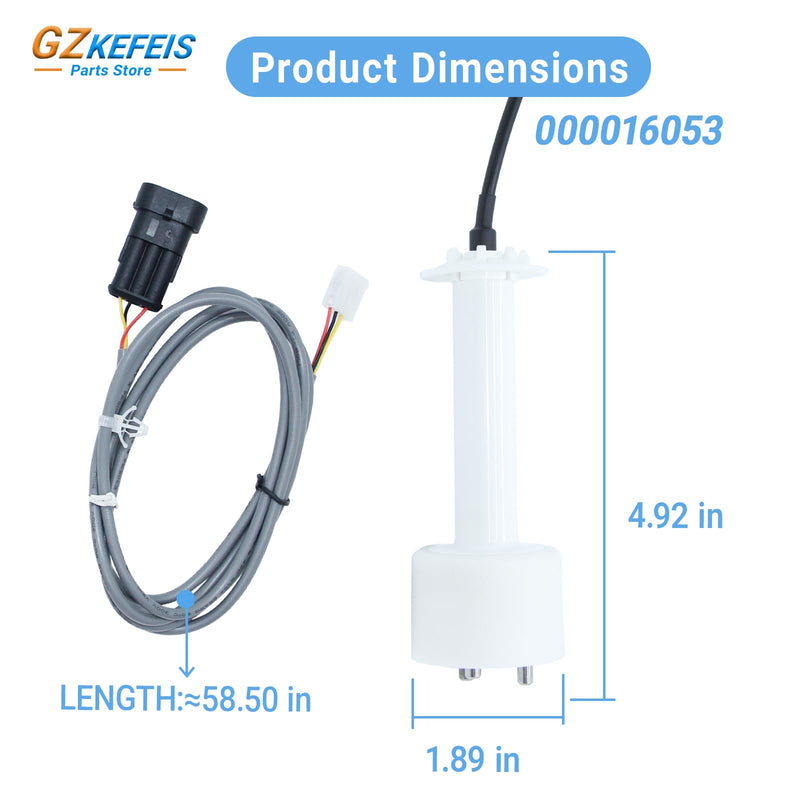 000016053 Ice Water Level Sensor Probe Kit, Compatible with Manitowoc Ice Machines I0600, I1400, ID0522A, ID0452A, ID0322A- Replacement Harness for Commercial Ice Maker Parts