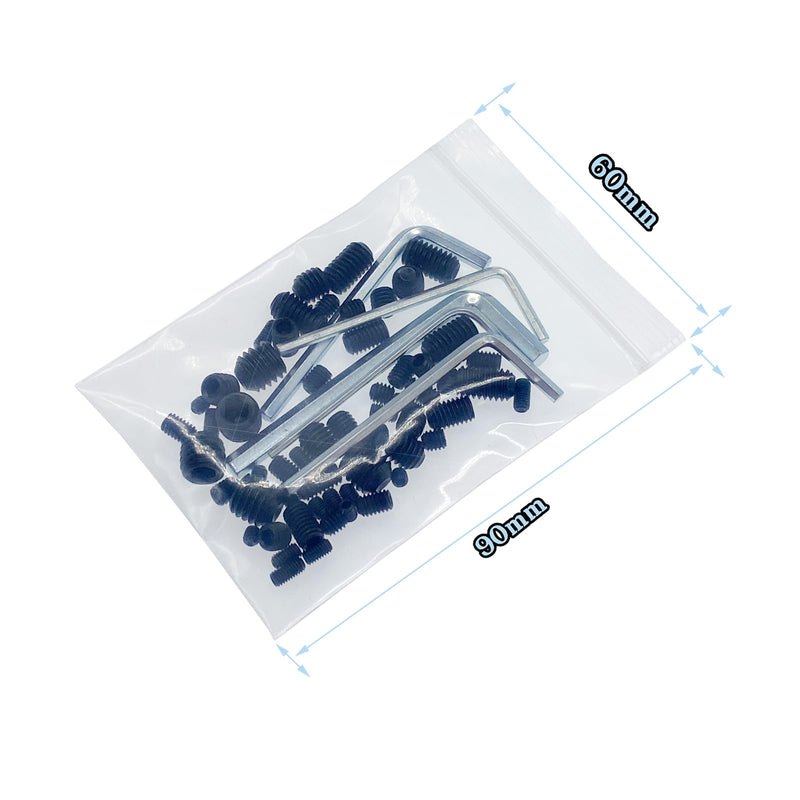 60pcs Set Screws, Set Screws Assortment Kit, Grub Screws M3 M4 M5 M6 M8 for Home Repair, Repair Furniture, Electronic Product, Install Door Lock, DIY, Fixtures, 12 Sizes 60pcs(12 Sizes)