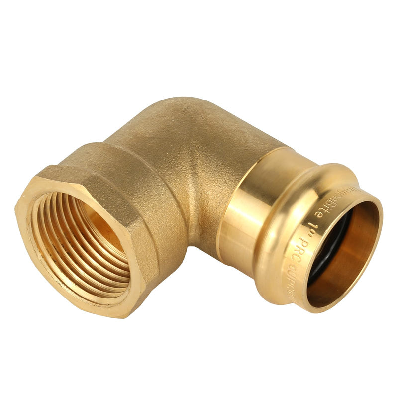 2Pcs EFIELD 1"Copper Press Female Elbow,Press x Female NPT(PRESS215-2) 2 1" PRESS X 1" FEMALE