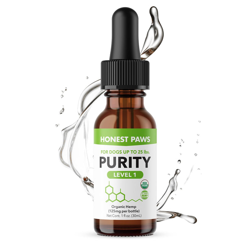 Honest Paws Hemp Oil for Dogs - Natural Hemp Seed Oil Calming Purity Drops for Dogs - Rich in Omega 3 6 9 to Promote Healthy Bones, Joint Support, Relaxation, Managing Normal Stress - Made in The USA