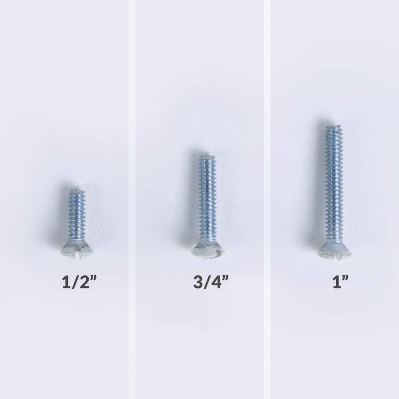 Adamax APS-9 6/32-Inch Slotted Wall Plate Screws,Assorted