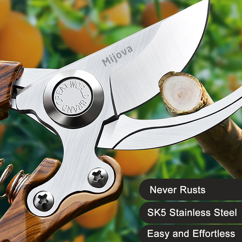 Garden Pruning Shears | Heavy Duty, Sharp Scissors, Clippers, Garden Tools
