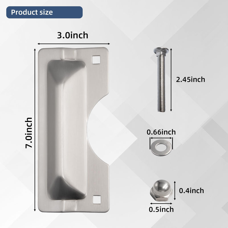 U9496 Latch Guard Plate 3" x 7" Stainless Steel for Out-Swing Doors | Helps reinforce door latch areas to resist prying, tampering and forced entry while maintaining a clean finished appearance.