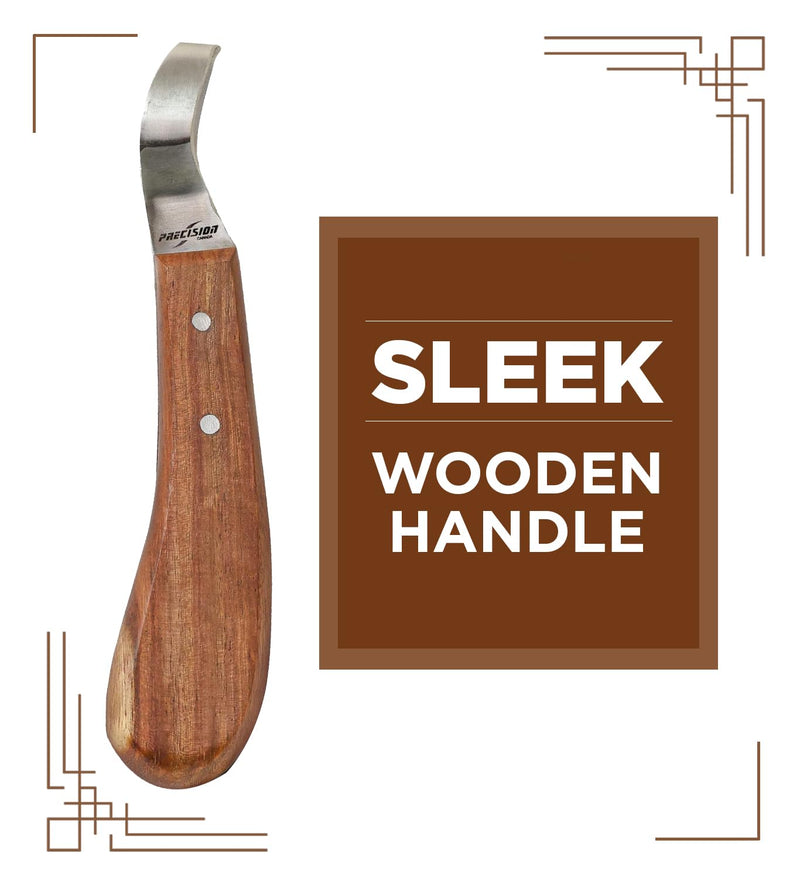 Farrier Tools Super Sharp Hoof Knife - Brown and Green Hoof Knife - PawsPlanet Australia