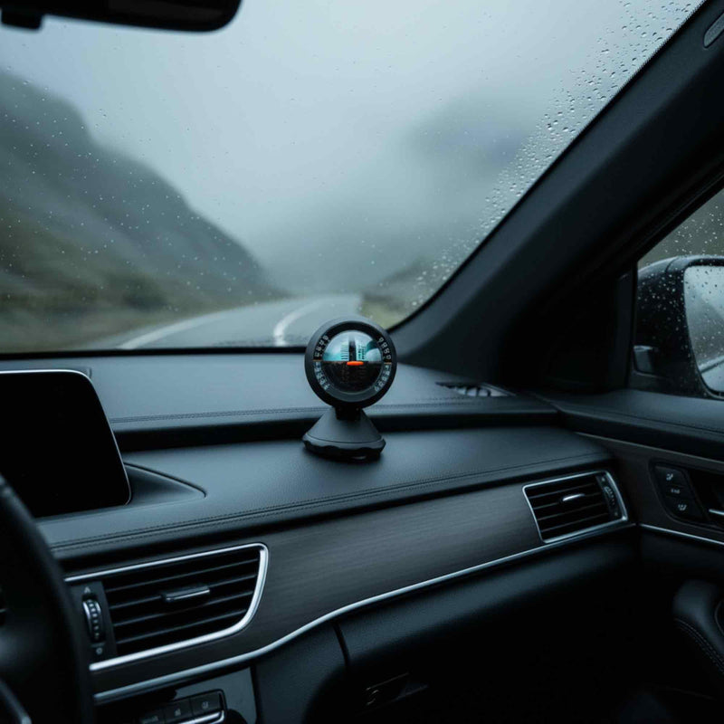 Tbest Car Inclinometer,Car Vehicle Inclinometer Slope Indicator Meter Level Tilt Gauge Road Safety Instrument
