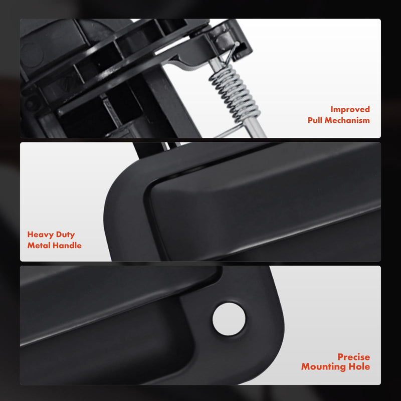 A-Premium Upgraded Metal Tailgate Handle Liftgate Latch Handle with Keyhole Compatible with Ford F-150 F150 2004-2014, F-150 Heritage 2004, Lobo 2004-2015, Primed Black, Replace# 7L3Z-9943400-BAPTM