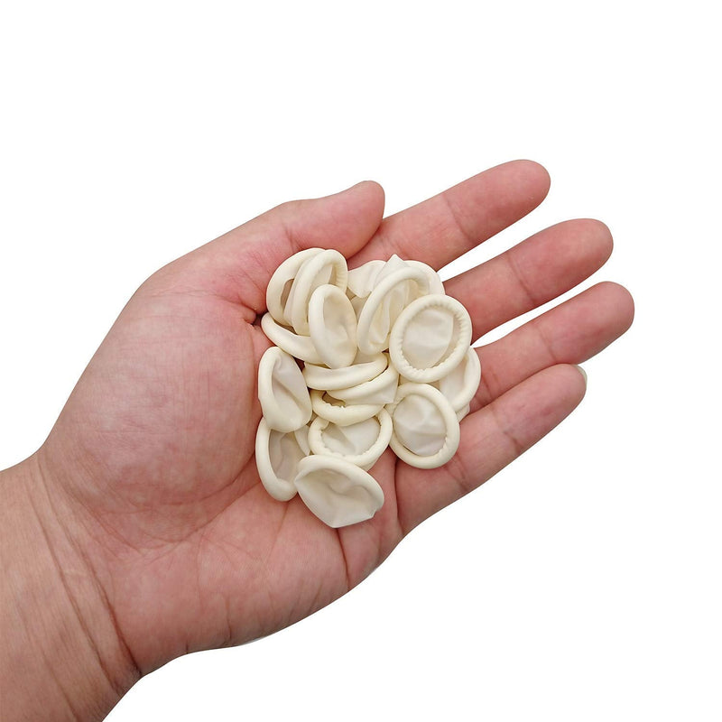 Large Disposable Latex Finger Cots Anti Static Rubber Fingertips Protective Finger cots for Electronic Repair, Handmade, Industrial Apply, 222 Pcs 1 Count (Pack of 222)