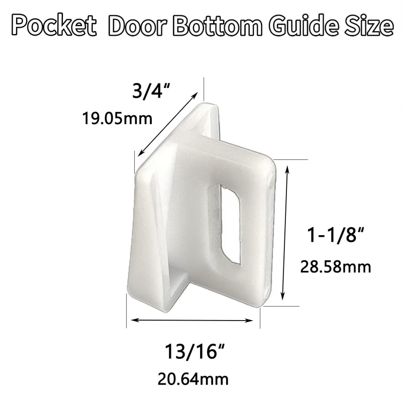 N 6950 Pocket Door Guide(20 Pack) Bottom Guide,1.125 Inch,Jamb Mounted / 20