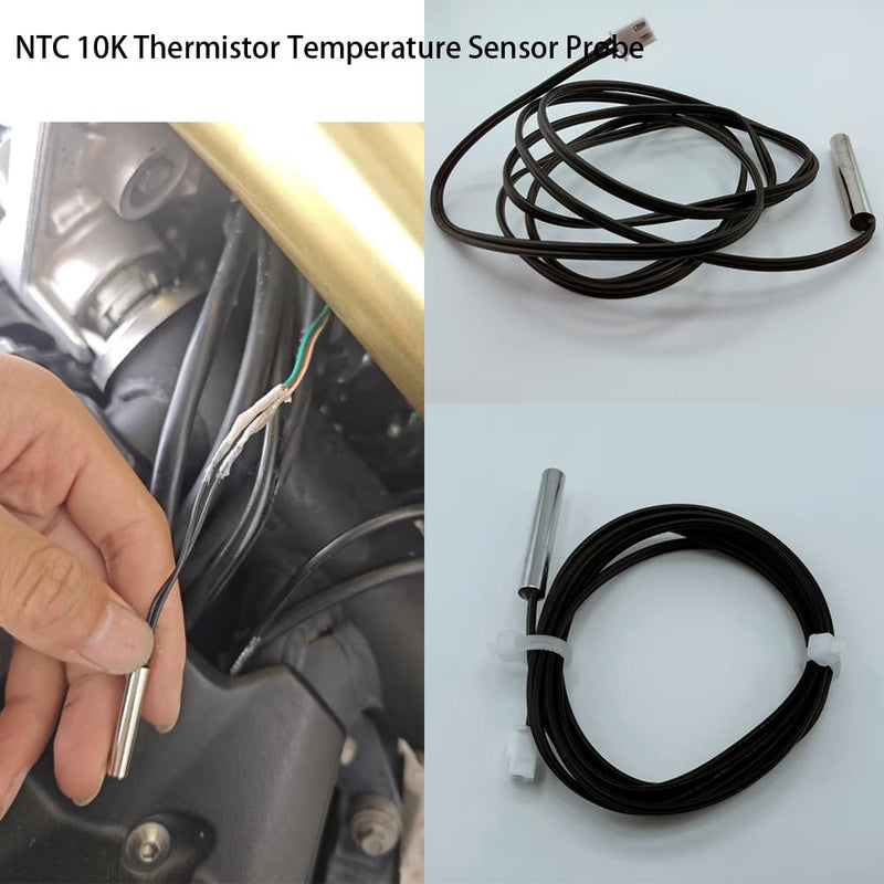 4pcs NTC 10K 3950 Thermistor 1 M, 10K Thermistor Temperature Sensor Probe, Stainless Steel 3950 NTC 10K Temp Sensor Probe use for Water Dispenser/Refrigerators/Freezers,etc. 4pcs NTC 10K 3950 Thermistor 1 Meter