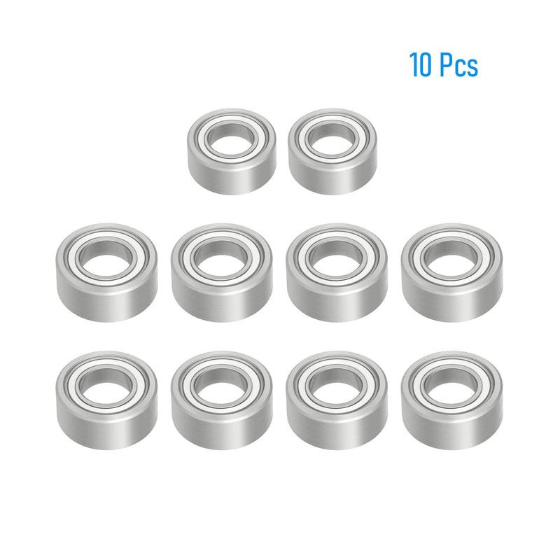 R2ZZ 10 PCS Deep Groove Ball Bearing ID 1/8"×OD 3/8"×Width 5/32" Double Metal Shielded Ball Bearing Chrome Steel P0 Z2 Bearing for Industrial Machine,Power Tools and Mechanical Equipment R2ZZ Size 1/8"×3/8"×5/32"