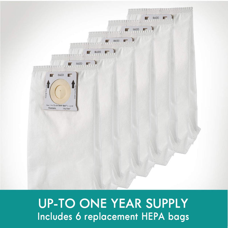 Kenmore IB600 HEPA Replacement Intuition Upright Vacuum Cleaner Bags for BU4022, BU4020, BU4018, BU4050, BU3040,White White