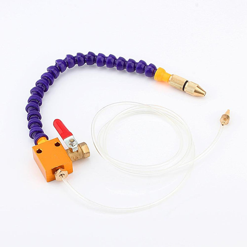 Thread Adjustable Mist Coolant Lubrication Spray System Magnetic Base Coolant Oil Water Hose Pipe for 8mm Air Pipe CNC Lathe Milling Drill