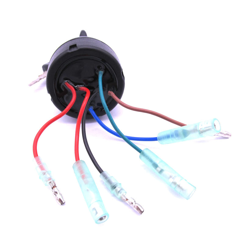 Boat Engine 353-76020-3 353760203 353760203M Main Key Switch for Nissan for Tohatsu / 5040113 for Evinrude Johnson OMC Outboard Motor Lack Push Button Key Switch, 12 Volts