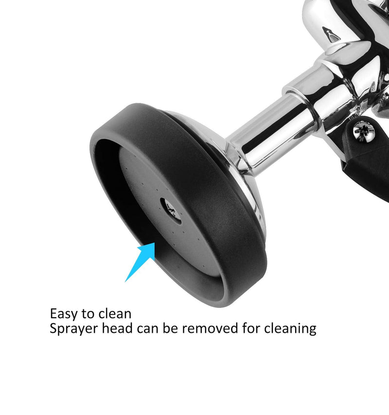 Pre Rinse Sprayer Commercial Sink Faucet Spray Valve Chrome Finished (Black) Black