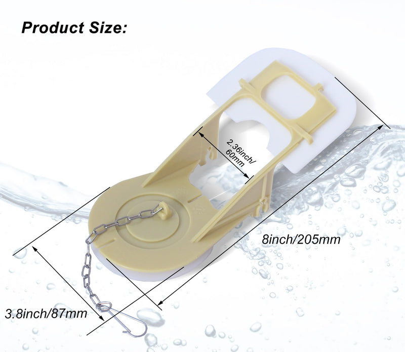 3-Inch Toilet Flush Valve Flapper Compatible with TOTO THU128 THU092-7 Flapper Valve Replacement Parts with Silicone Seal and Counter Balanced