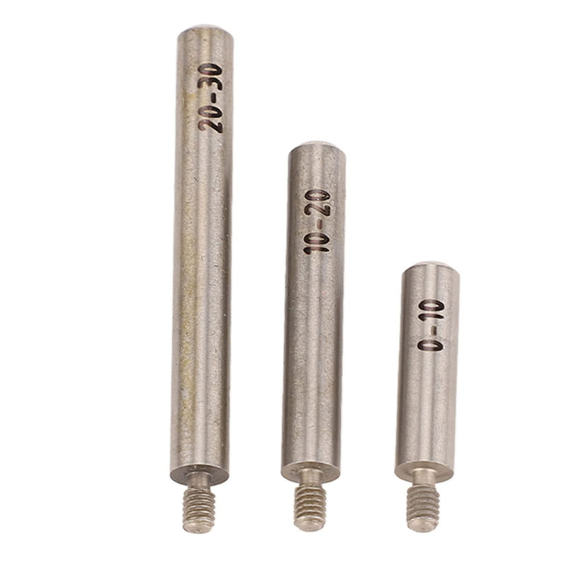 Depth Dial Indicator Base , Stainless Steel Depth Gauge Holder Stable Clamping Proof Hardened with 3 Extension Rods for Measurement(103x17mm/4 . 1x0 . 7in)