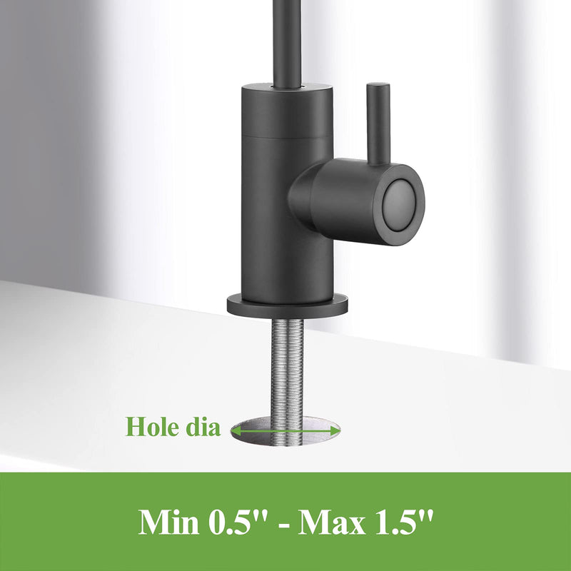 Drinking Water Faucet, Kitchen Water Purifier Faucet, Water Filtration Reverse Osmosis Faucet，Osmosis Bar Sink Faucet, Matte Black, PB2002