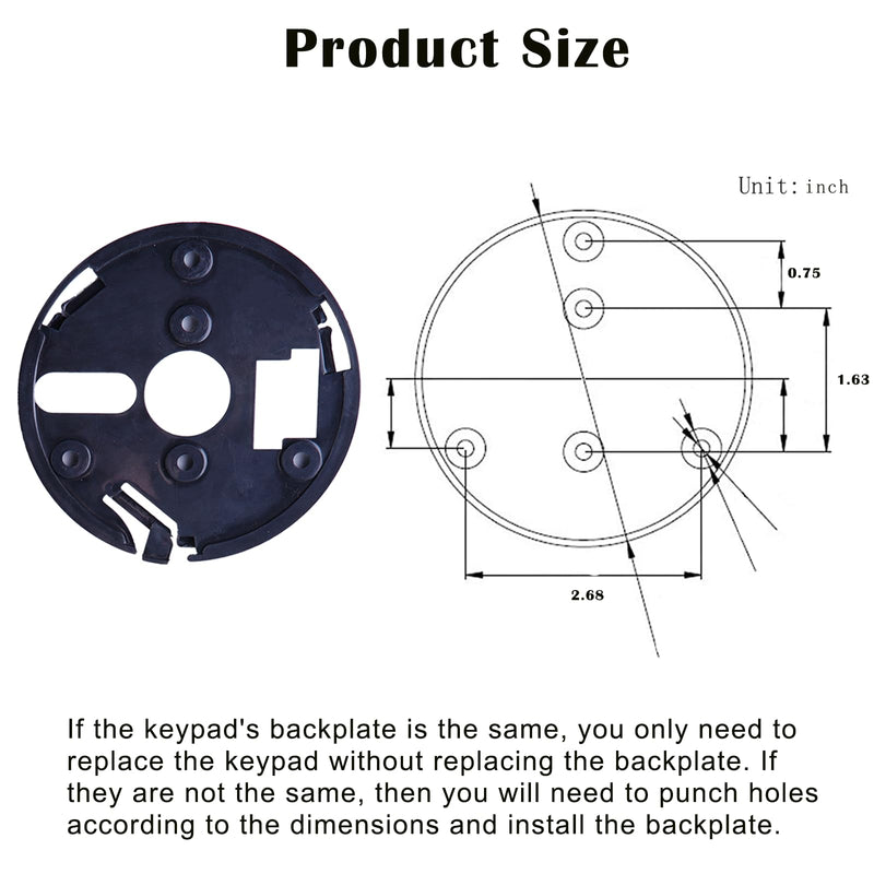 Electronic Safe Lock Replacement Keypad with Solenoid, with Programmable Electronic Keypad, Lock Fits High Security Safe Box and Security Cabinet