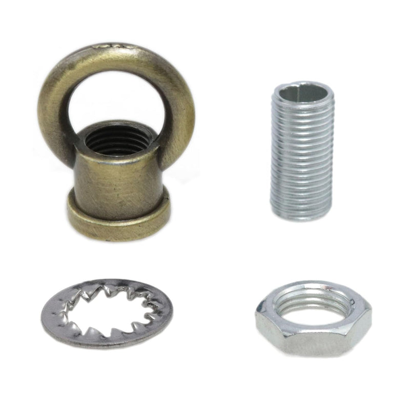 yukata Ring nut Ring nut Eye nut lamp nut lamp nut lamp Hook,M10 Thread Bronze Ring Hanging lamp 4 Set