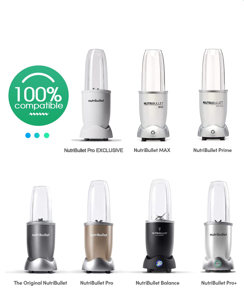 Blender Cups 24oz Cups with Flip-Top To-Go-Lids Fit for NutriBullet Blender 600W Pro 900W NutriBullet Replacement Parts