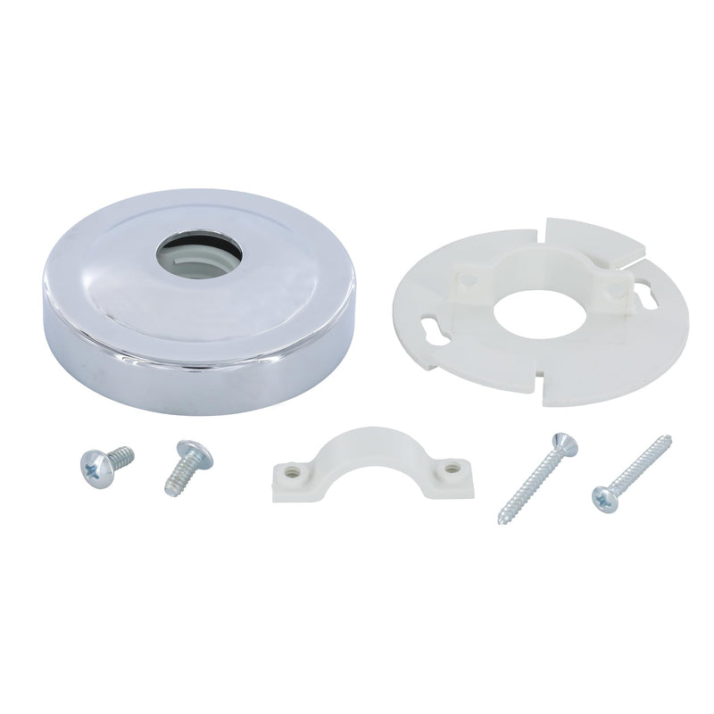 Danco 12005 Shower Arm Stabilizer Bracket and Flange Cover, No Size, Chrome