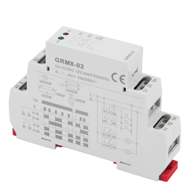 R elays Electronic Impulse Latching R elay, GRM8-02 Electronic Impulse R elay Latching R elay Memory R elay Din Rail,Electronic Impulse R elay, Current Sensing R elay
